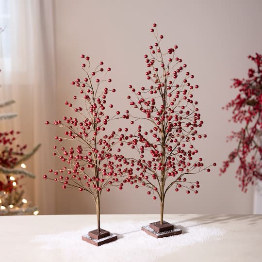 Melrose Berry Twig Tree Set
